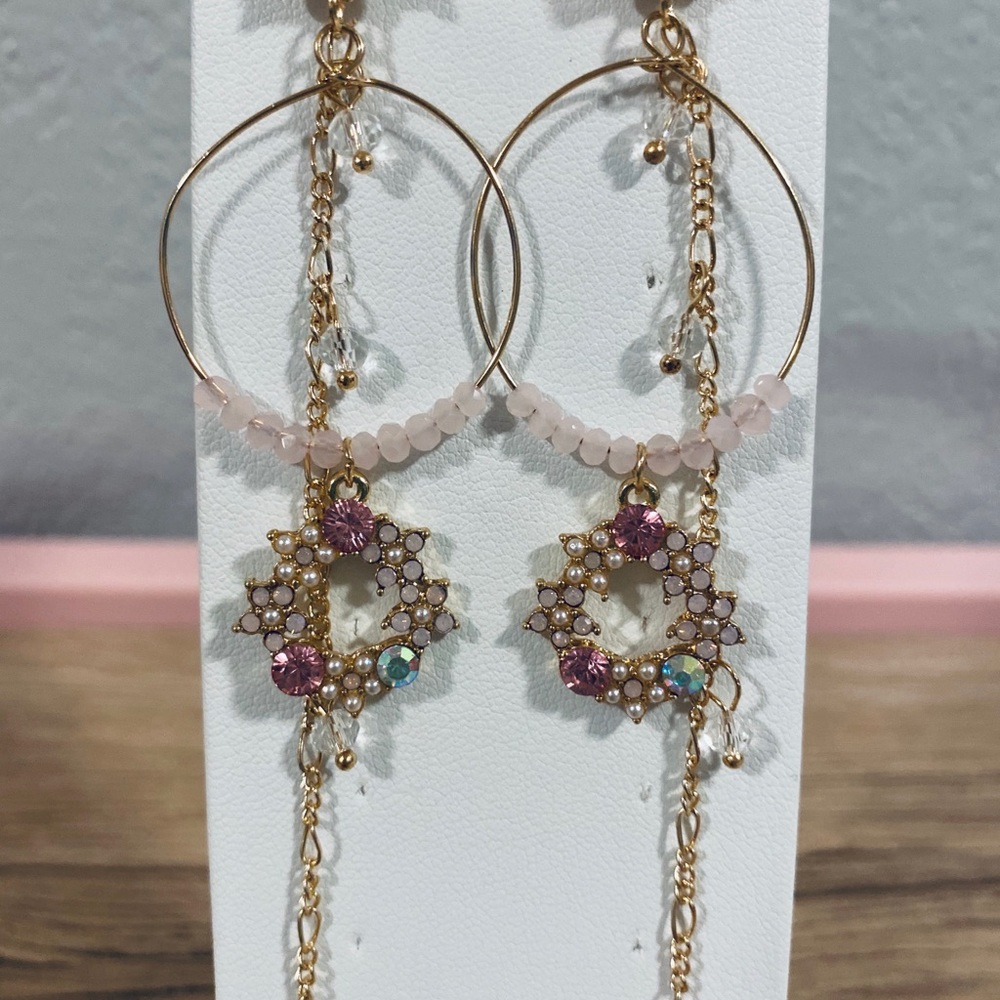 Pretty dangle earrings - Picture 3 of 3